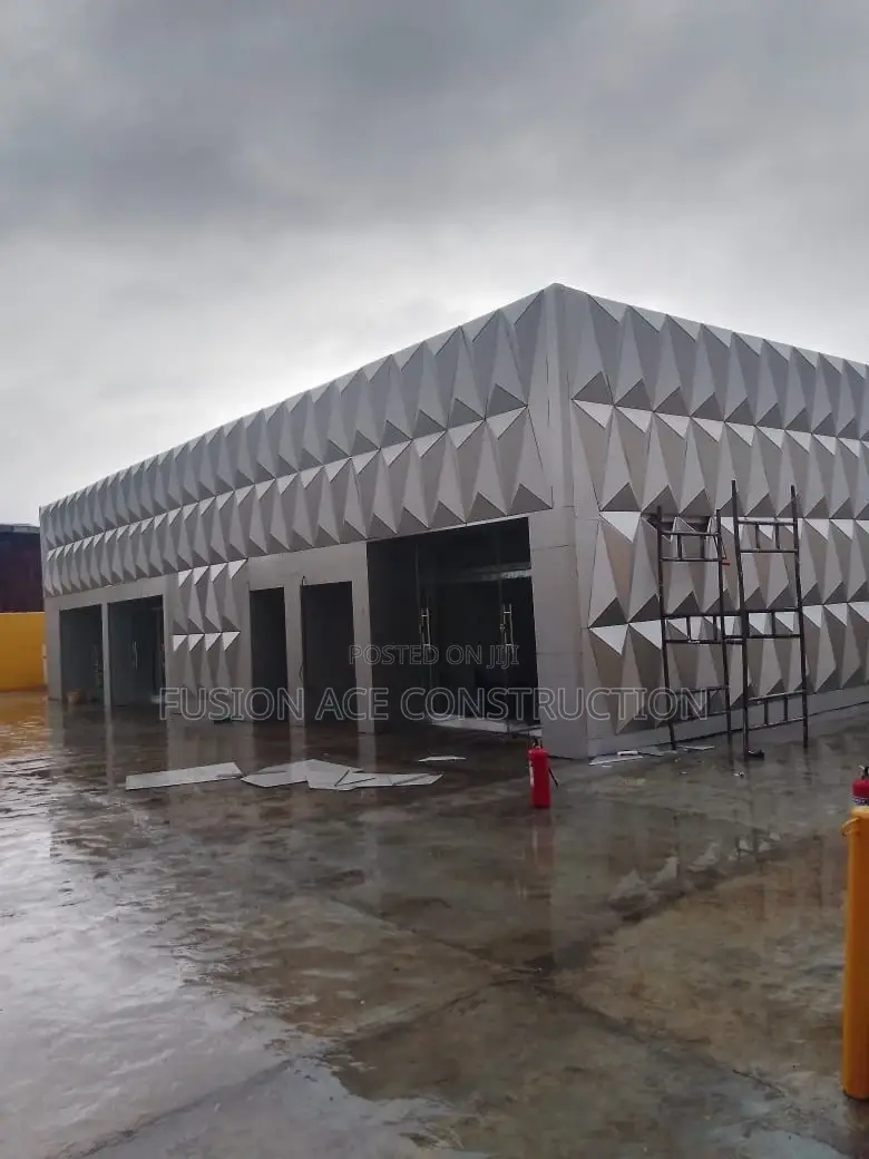 3d Alucoboard Wall Cladding / Regular Cladding and Laser Cut.