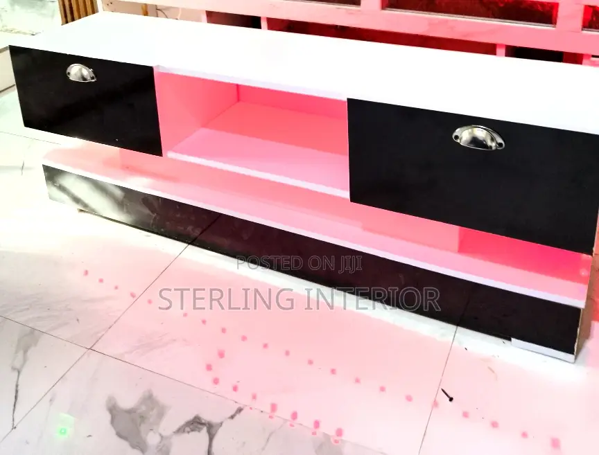 Tv Stand With Multi Colour Led Light and Remote Control