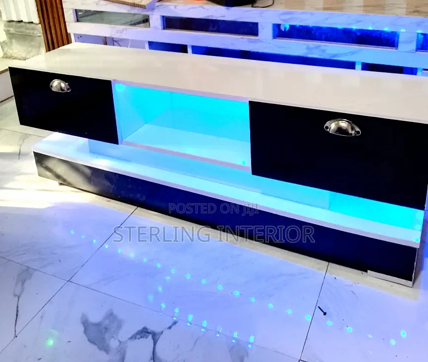 Tv Stand With Multi Colour Led Light and Remote Control