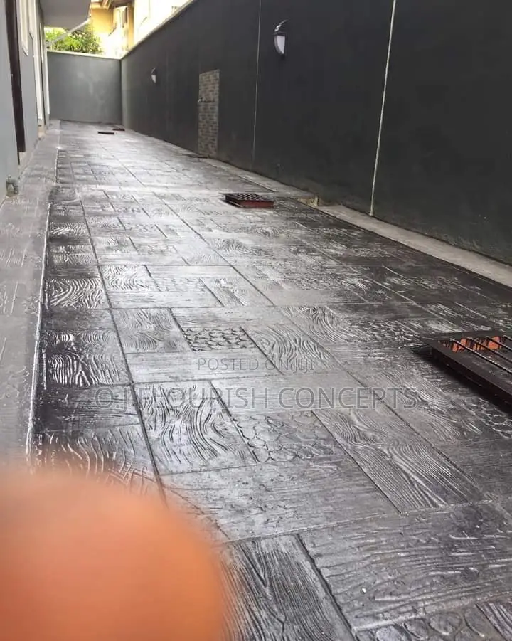 Clean Stamped Concrete