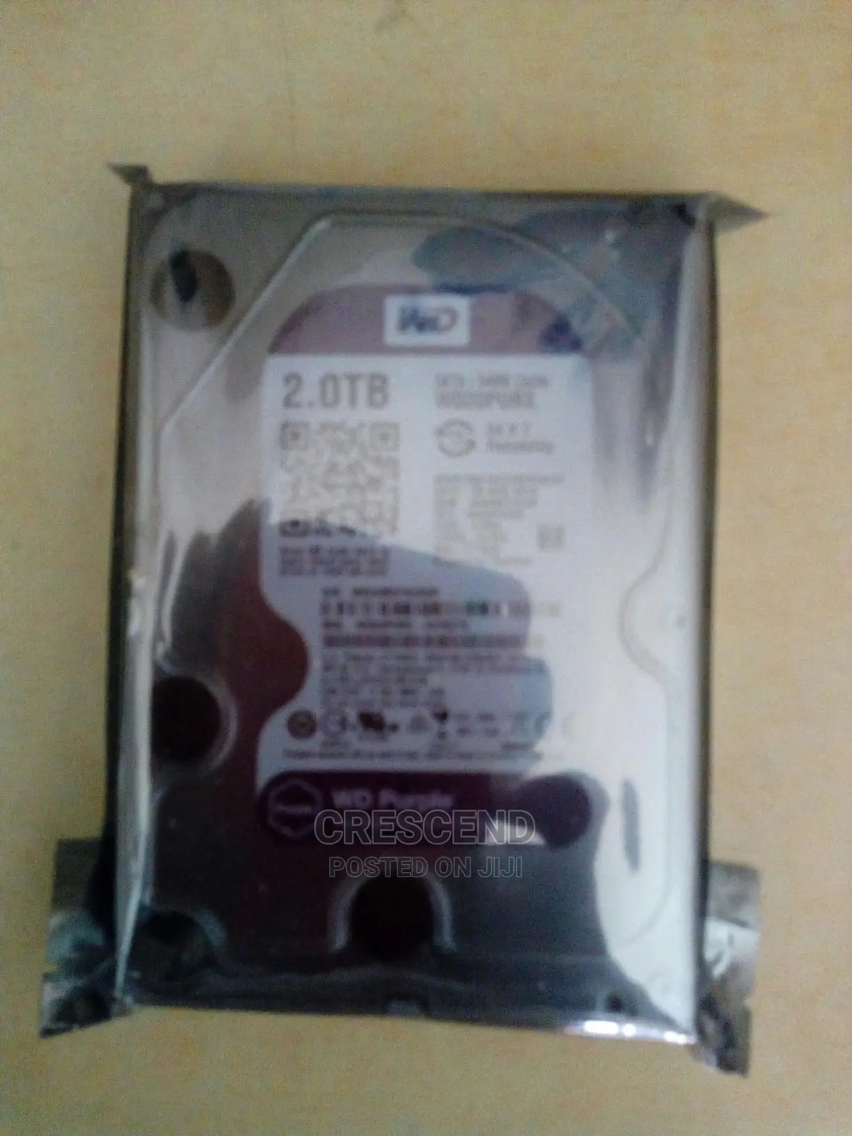 2 Terabyte Surveillance Hard Disk(Westeran Digital Purple)