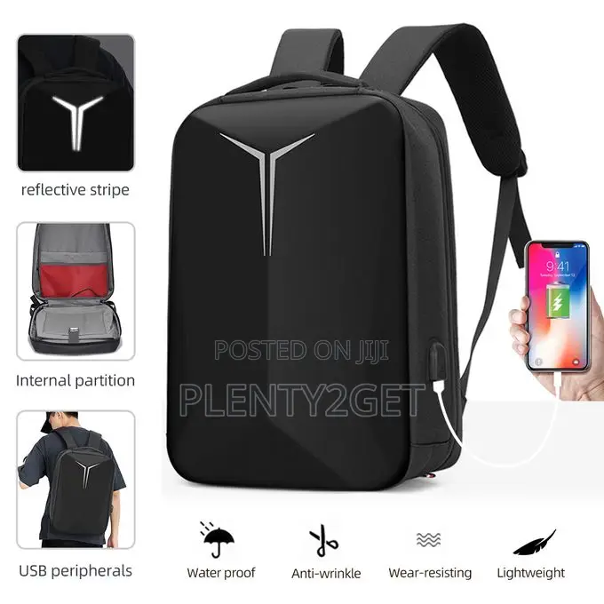 15.6" Oxford Hard Shell Backpack Laptop Bag Business Travel