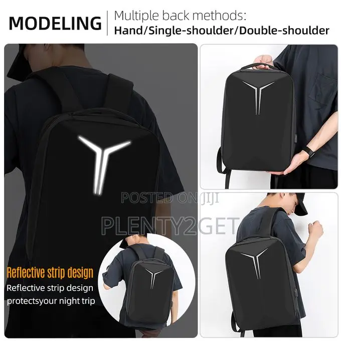 15.6" Oxford Hard Shell Backpack Laptop Bag Business Travel
