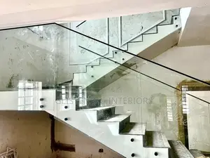 10mm Plain Tempered Glass Staircase
