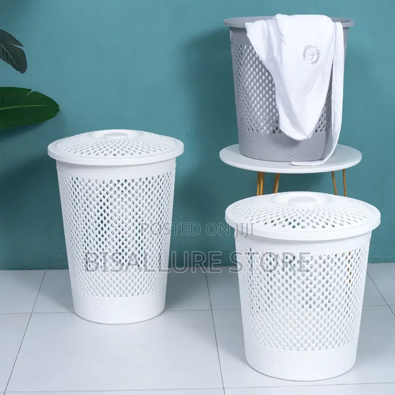 Round Laundry Basket With Lid