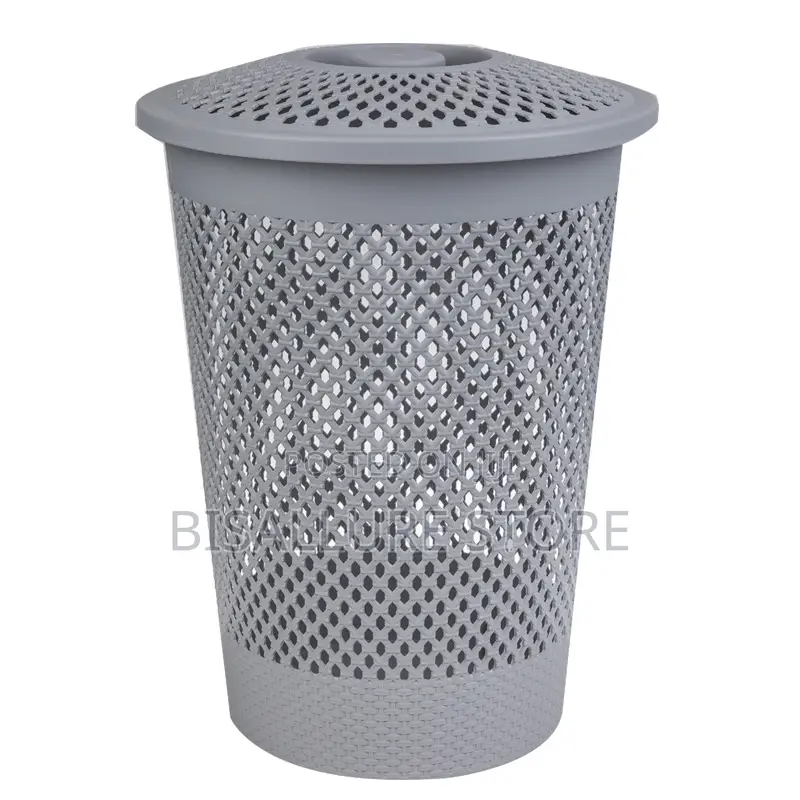 Round Laundry Basket With Lid