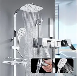 Excellent 3button Chrome Standing Shower Mixer With Bum Bum Washer