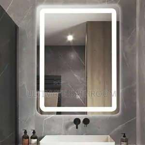 80x60 Full Light Bathroom Mirror Square