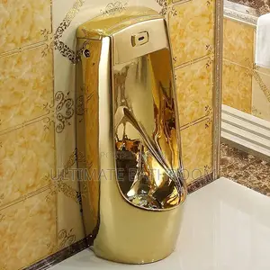 Big Gold Sensor Urinal Bowl