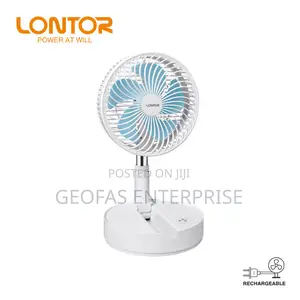 Lontor Quality Folding Rechargeable Portable Standing Fan