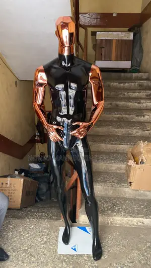 Huge Male Black and Rose Gold Fibre Display Mannequin