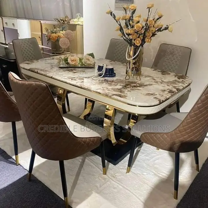 Dining Table Set With 6 Chairs