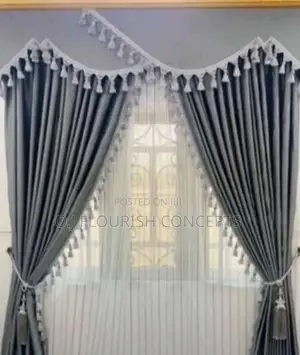Shinny Grey Curtains