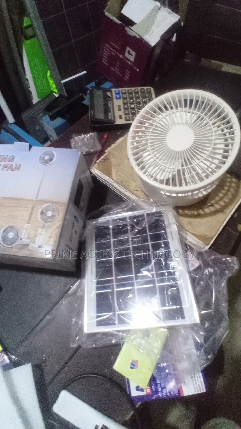 Solar Adjustable Table Fan