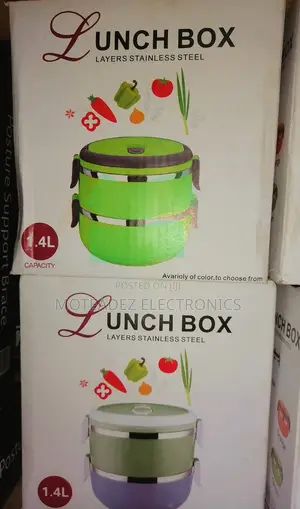 1.4L Quality Stainless Steel Double Layer Lunch Box With Lid