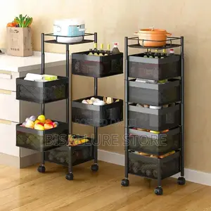 Square Rotating Steel Rack - 5 Layers