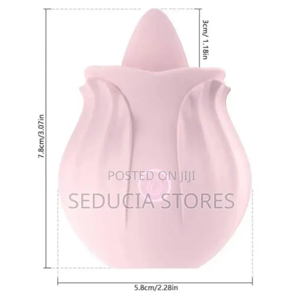 Rose Tongue Licking Vibrator Nipples Dildo Sex Toy for Women for sale