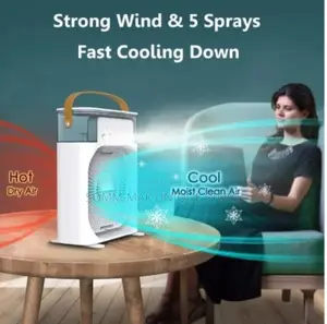 Usb Led Night Light + Air Cooler Fan - 7 Colors