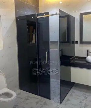 Quality Blue 10mm Glass Customize Shower Cubicle