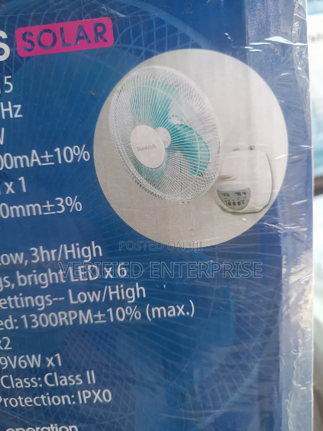 Rechargeable Wall/ Table Fan With Panel