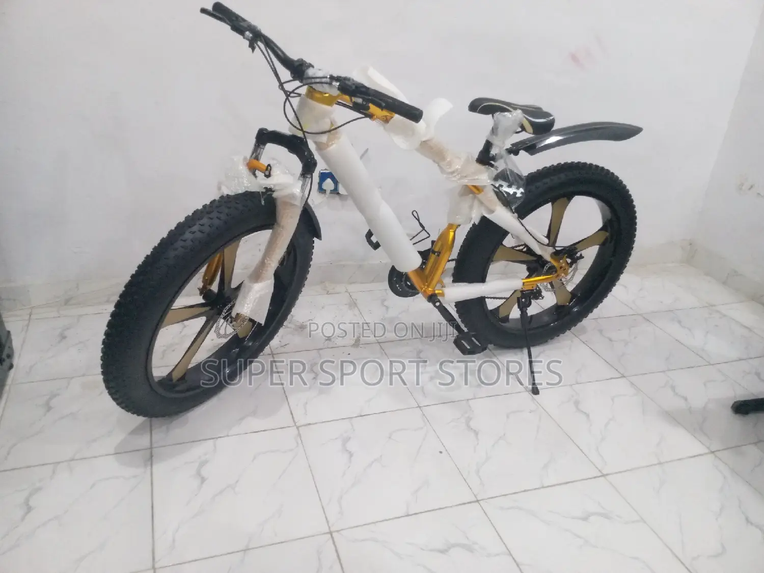 Gold Fat Tyre Bike