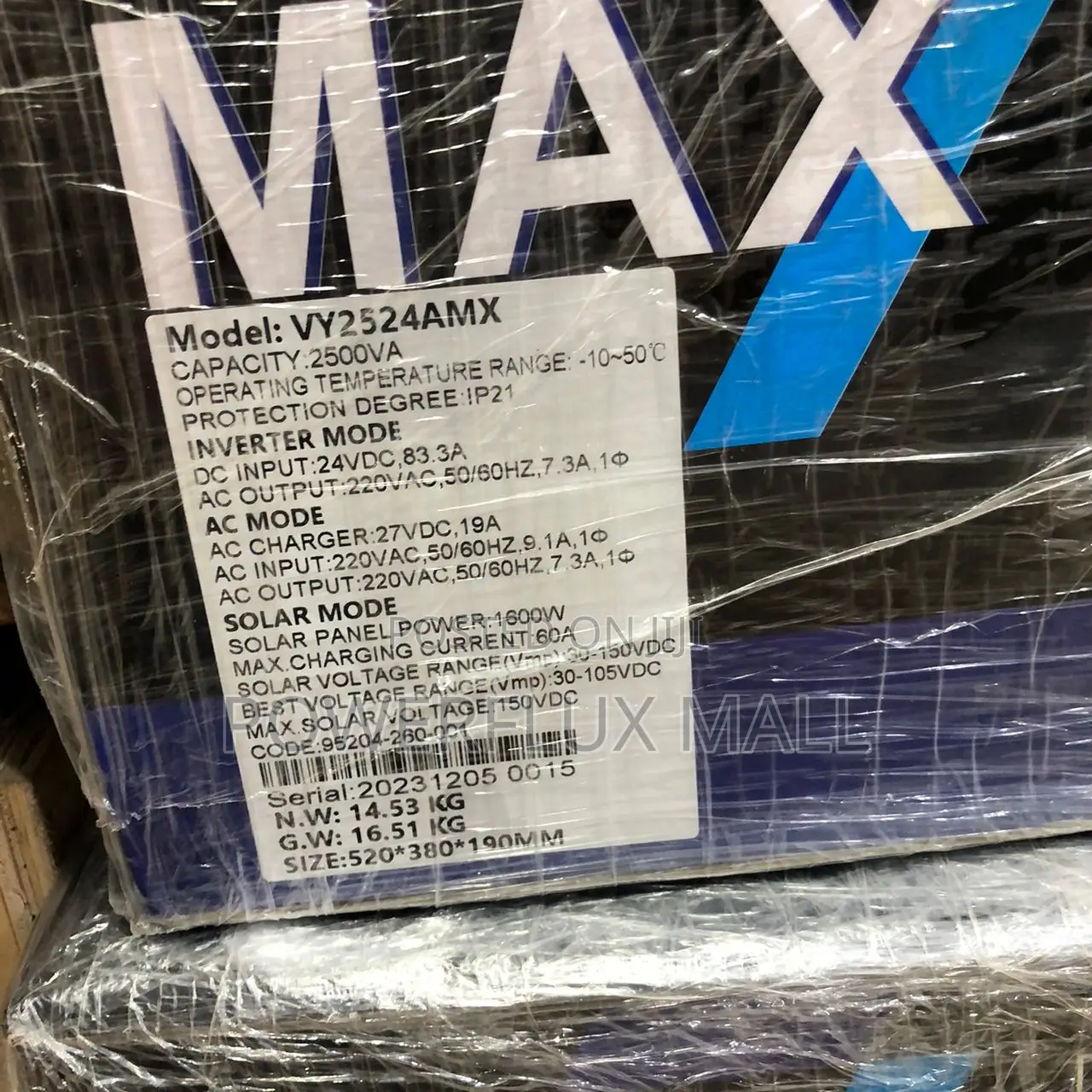 2.5kva Max Transformer Based Hybrid Inverter