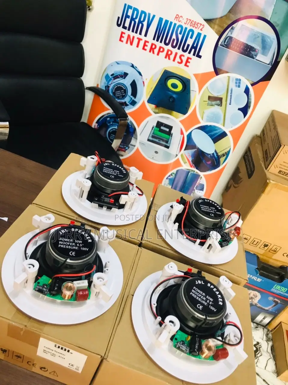 JBL Ceiling Speaker Complete Setup 50watts Each in Lekki Audio
