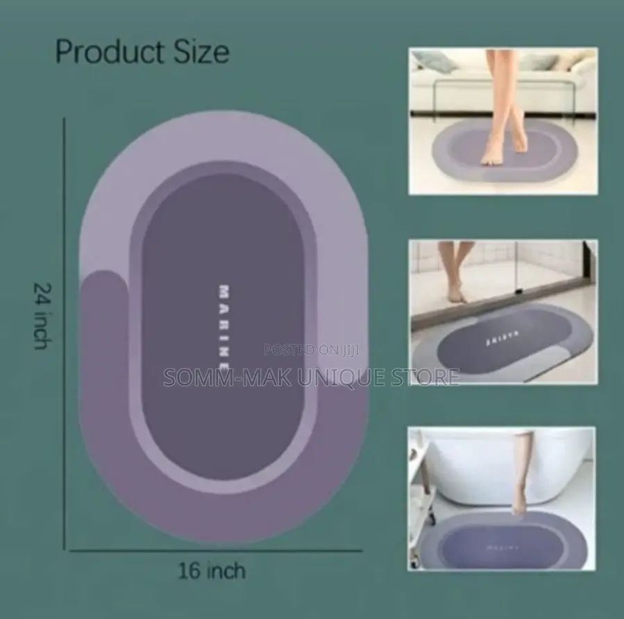 Double Sided Non-Slip Super Absorbent Mat- Bathroom