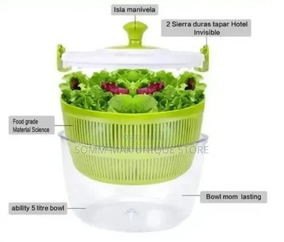 Salad Spinner With Basket - 5l