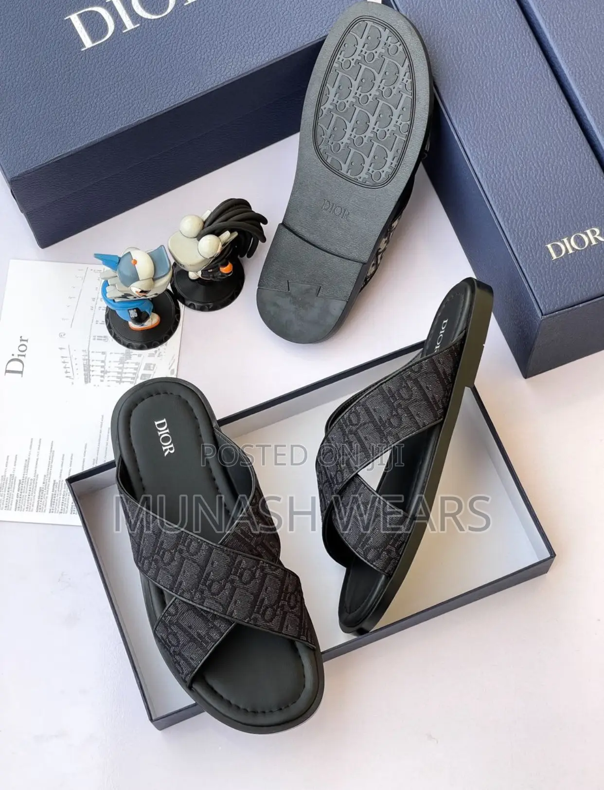 Original Leather Dior Slipers