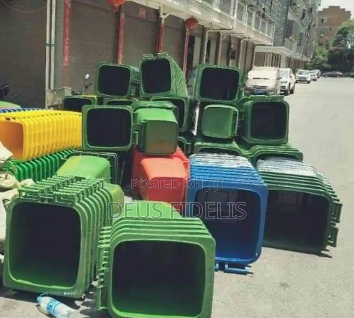 Garbage Can With Tyres
