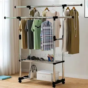 Double Layer Rack With 3 Step Shoe Rack