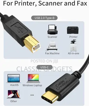 Type-C to Printer Cable 1.5m