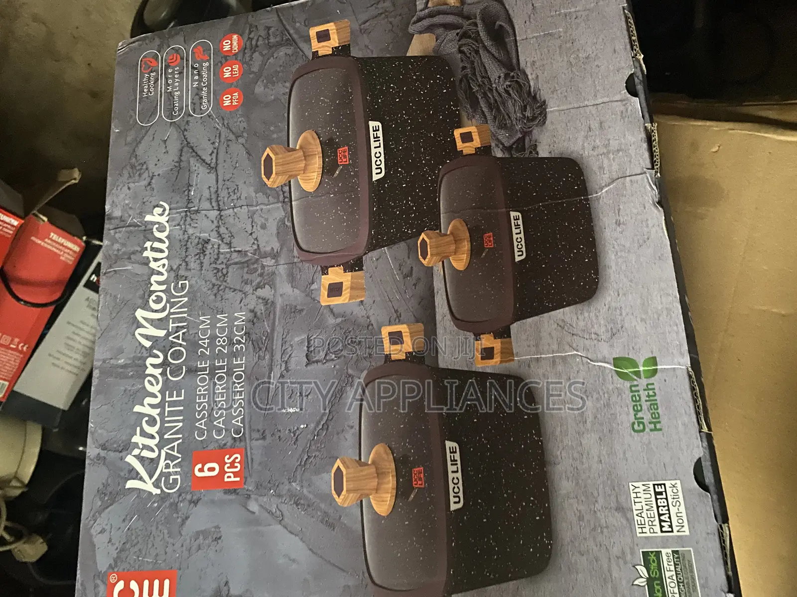 6 Pieces Granite Coating German Pot