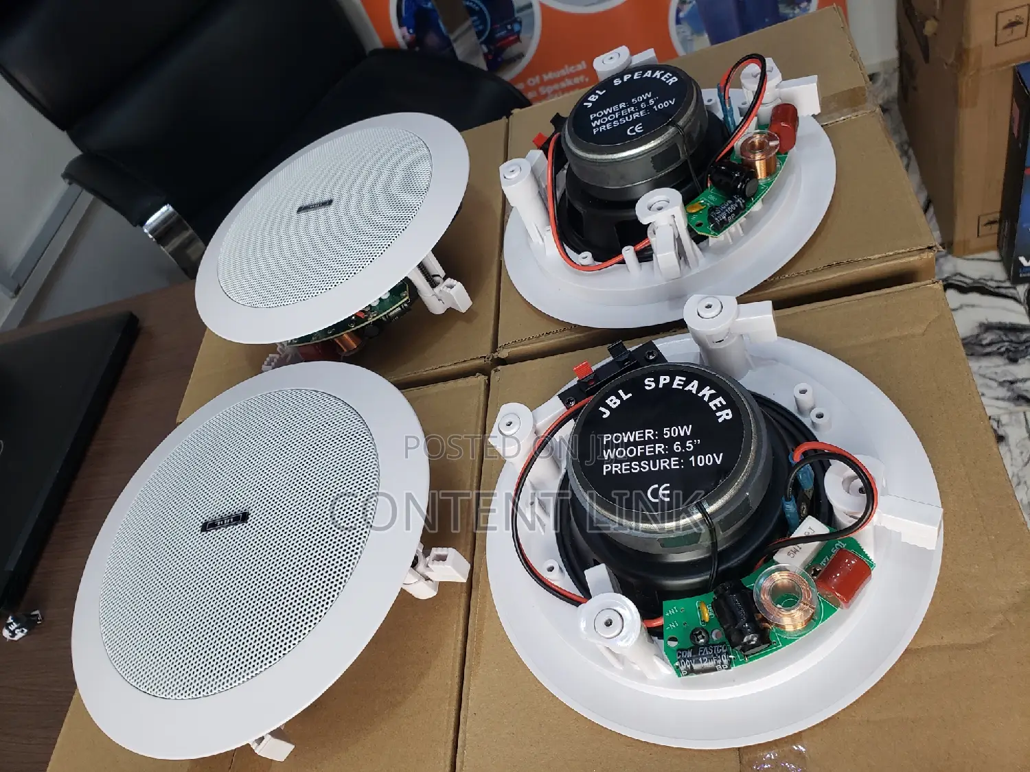 Good Quality JBL 50watts Bluetooth Ceiling/Pop Speakers