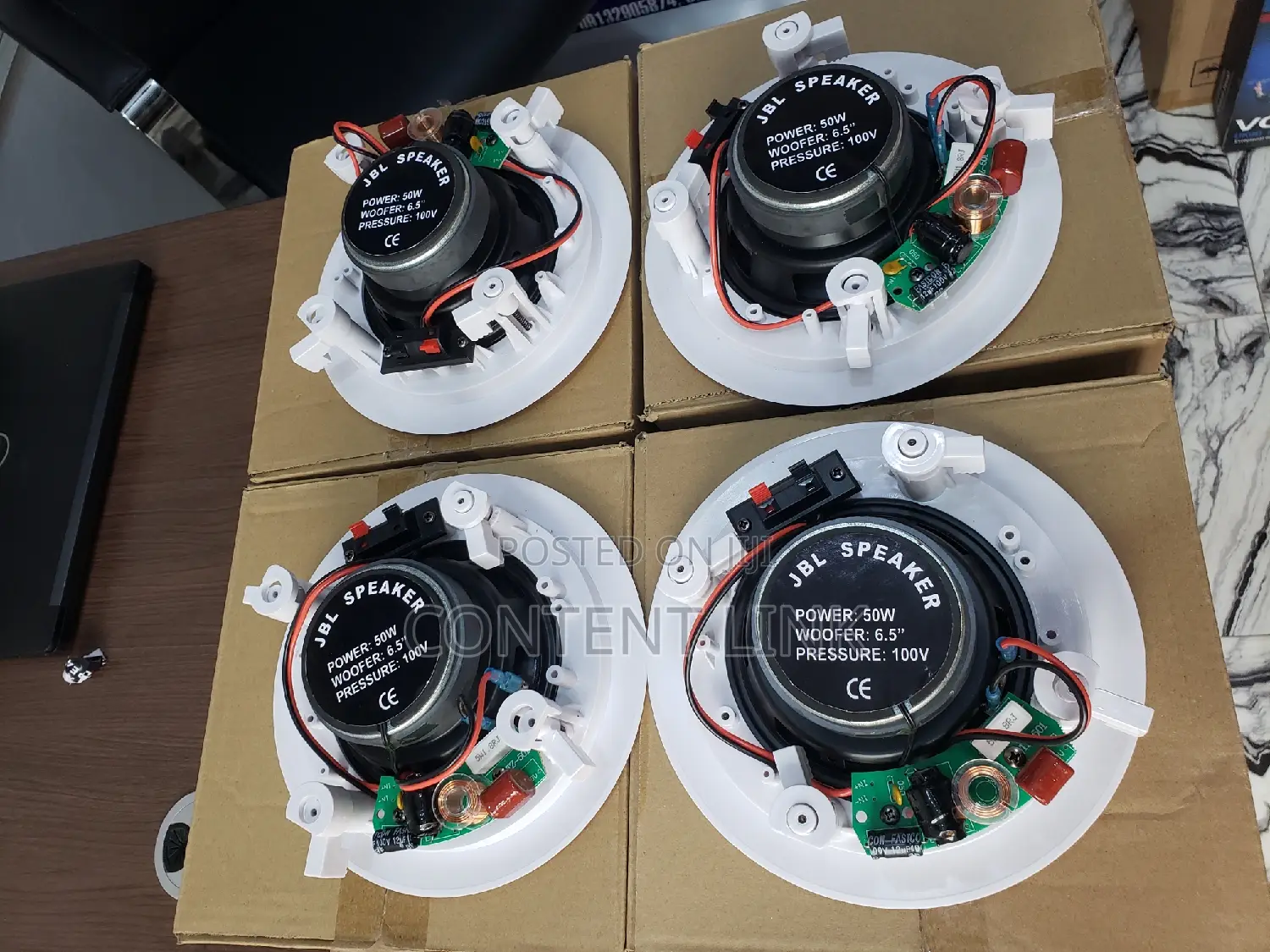 Good Quality JBL 50watts Bluetooth Ceiling/Pop Speakers