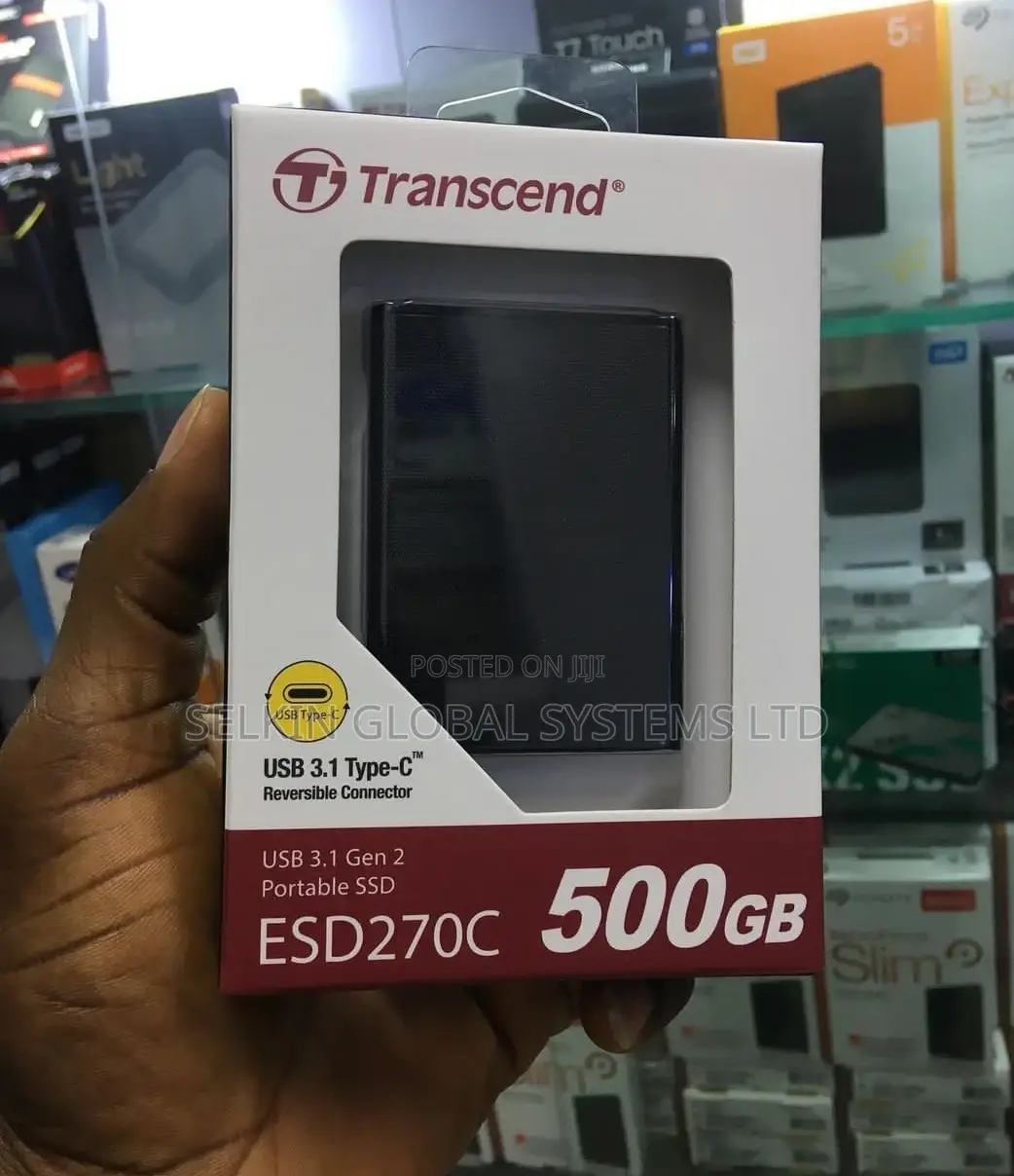 Portable Transcend 500gb External SSD Harddrives