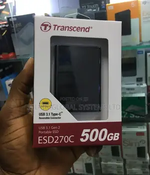 Portable Transcend 500gb External SSD Harddrives
