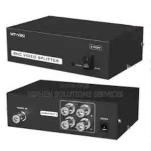 4 Out Composite BNC RCA Video Audio Splitter