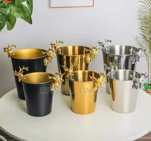 Wine Bucket Silver and Gold Available.