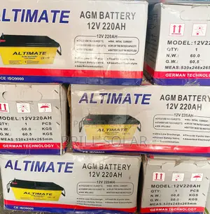 12v-220ah Altimate Solar Agm Battery