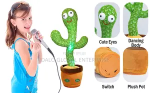 Dancing Cactus Toy (Mimicking Toy, Talking, Repeat, Singing)