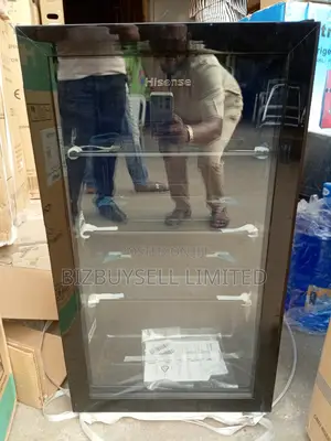 Wine Chiller, Display Cooler With 3 Glass Shelf Led Lamp