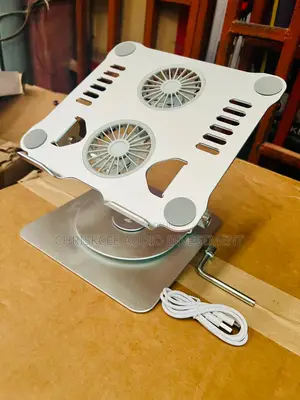 Foldable Dj Laptop Stand With Fan