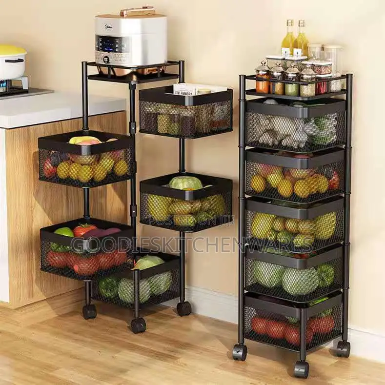 5 Layer Storage Fruit Rack / Storage Rack With Wheel