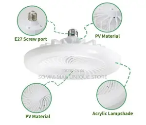 Mini Led Light Ceiling Fan With Remote Control