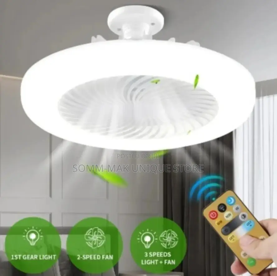 Mini Led Light Ceiling Fan With Remote Control