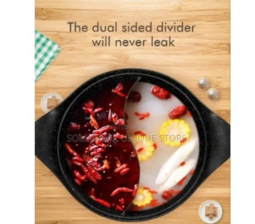 Dual Granite Non-Stick Coking Pot- 2 in 1