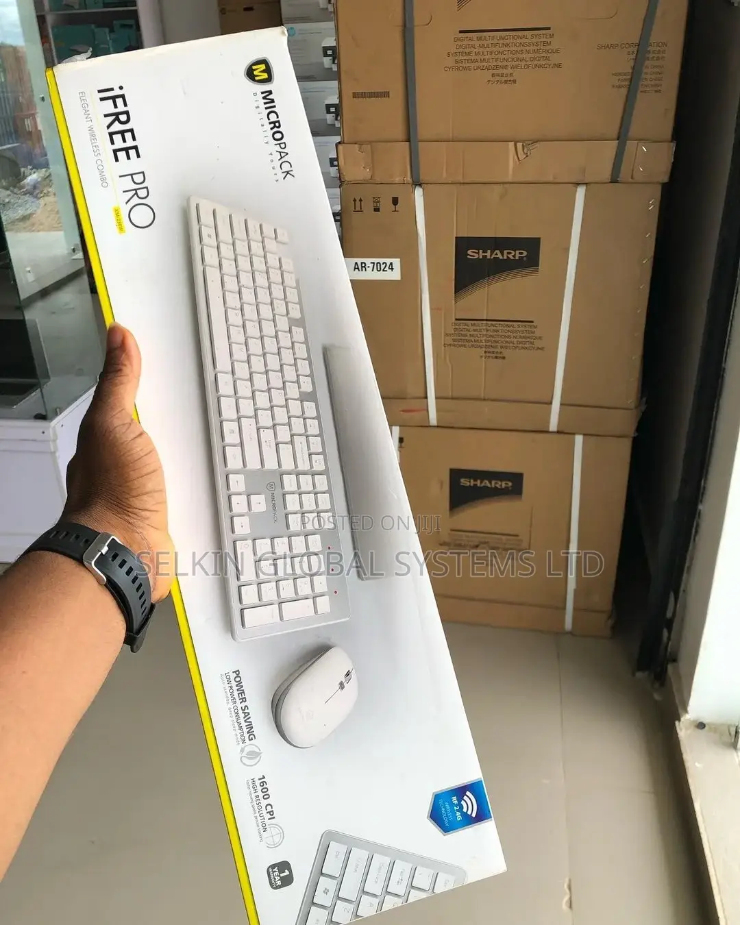 Classical Micropack White Wireless Keyboard and Mous