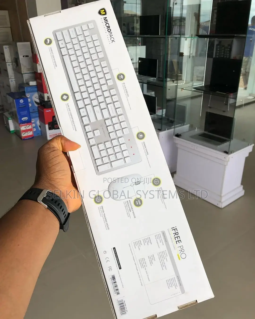 Classical Micropack White Wireless Keyboard and Mous